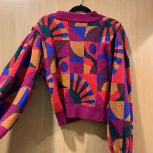 Farm Rio Graphic Toucans Sweater